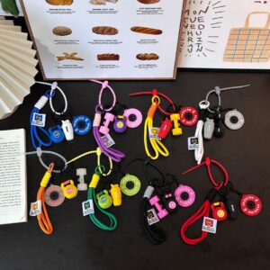 Creative DIY Sporty Fitness Set Hand Strap Buckle Pendant Cute Miu Series Couple Bag Charm Accessories Wholesale