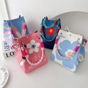 2026 retro knitted handbag/shoulder tote bag manufacturer wholesale