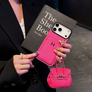 Suitfulble with Apple iPhone 17, iPhone 15 Pro Max, pebbled texture card holder + earphone case