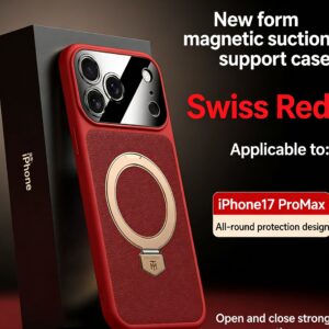 NEW Compatible with Apple 17 Pro Max phone case stand, magnetic, for iPhone 16, electroplated