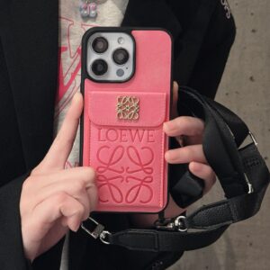 Trendy phone case for iPhone 17, Apple 11/12/13/15, SIM card slot crossbody phone case