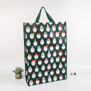 In stock laminated non-woven bags, color printed laminated non-woven bags, tote bags, Christmas shopping bags, gift bags