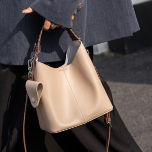 2026 New Women's Handbag - Genuine Leather Bucket Bag