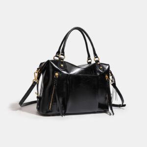 Women's Leather Large Tote Bag, Spring/Summer 2026 New Retro Commuter Fashion Tote Bag, Trendy and Versatile Shoulder/Crossbody Bag